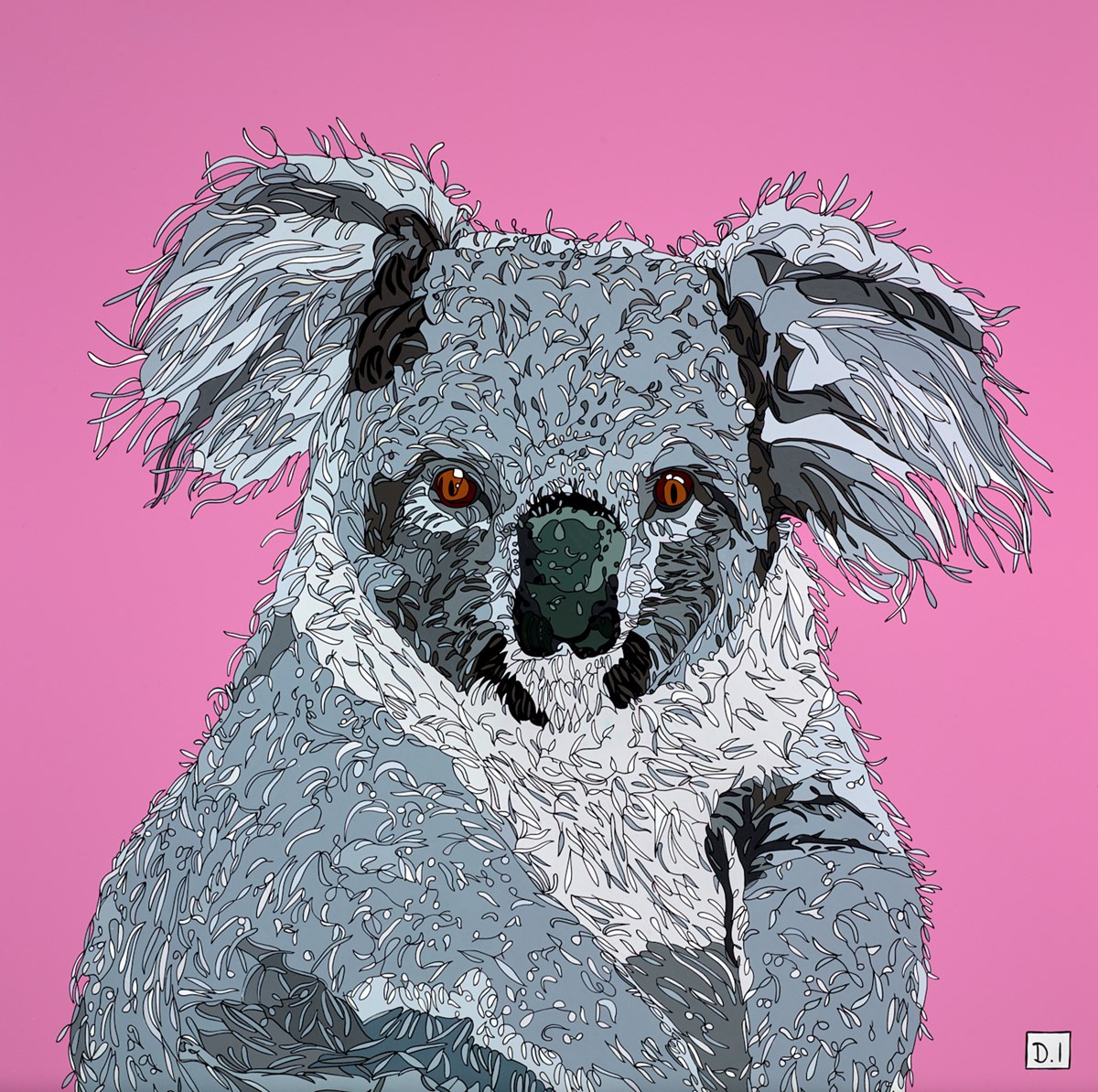 Koala on Pink
